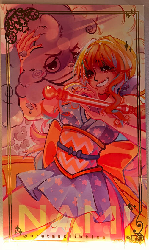 Nami Gold Foil Print